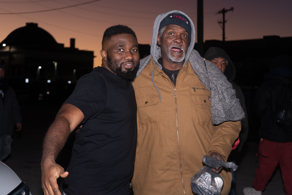 Volunteers engaging the community in Dallas