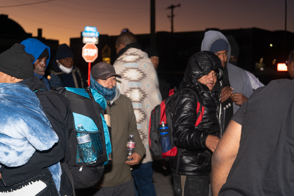 Volunteers delivering meals to families